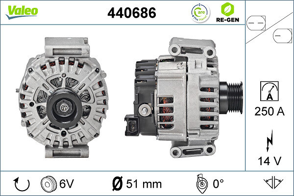 Alternator/Dynamo Valeo 440686