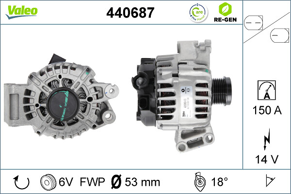 Alternator/Dynamo Valeo 440687