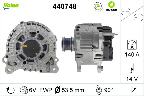 Alternator/Dynamo Valeo 440748