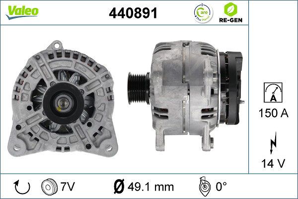 Alternator/Dynamo Valeo 440891