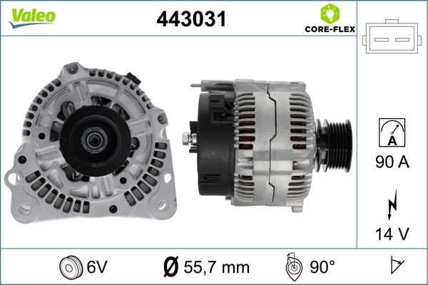 Alternator/Dynamo Valeo 443031