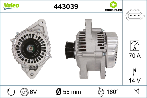 Alternator/Dynamo Valeo 443039