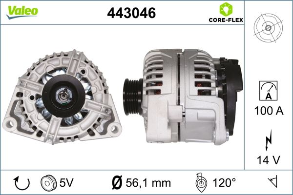 Alternator/Dynamo Valeo 443046