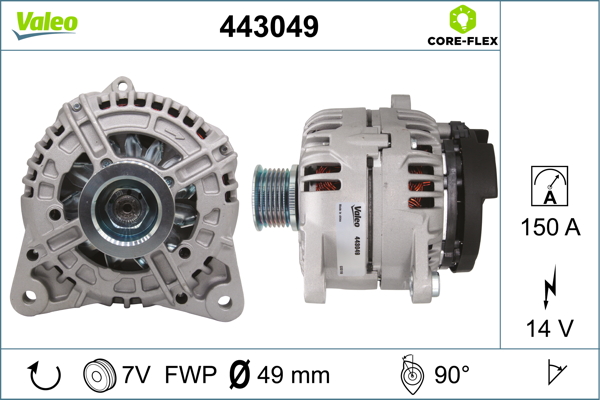 Alternator/Dynamo Valeo 443049