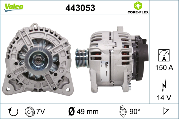 Alternator/Dynamo Valeo 443053