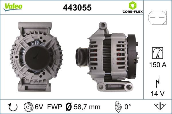 Alternator/Dynamo Valeo 443055