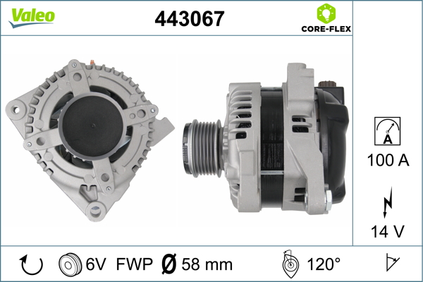 Alternator/Dynamo Valeo 443067