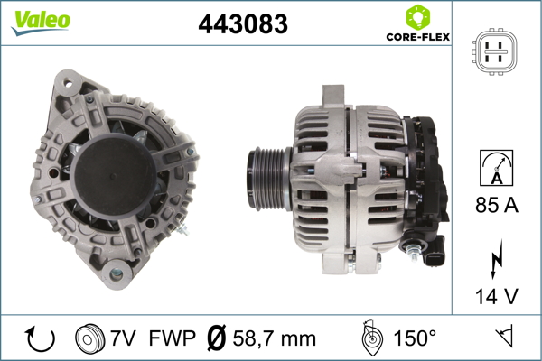 Alternator/Dynamo Valeo 443083