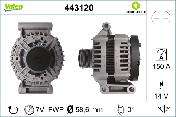 Alternator/Dynamo Valeo 443120