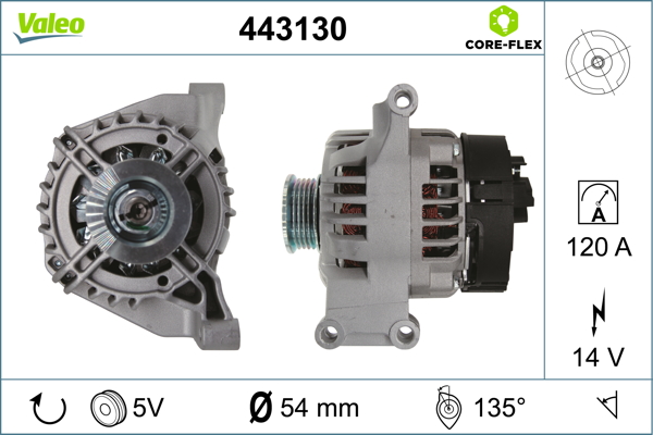 Alternator/Dynamo Valeo 443130