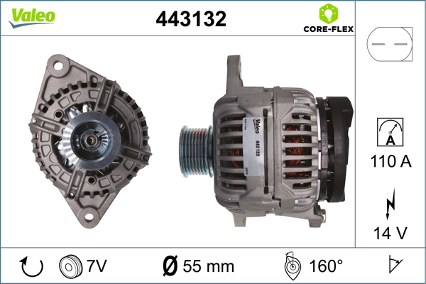 Alternator/Dynamo Valeo 443132
