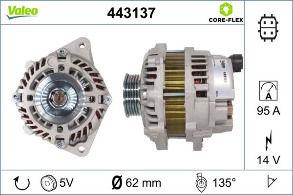 Alternator/Dynamo Valeo 443137