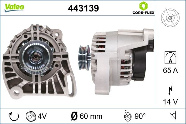 Alternator/Dynamo Valeo 443139