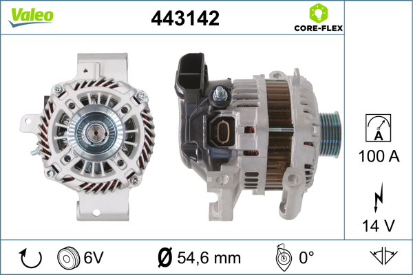 Alternator/Dynamo Valeo 443142