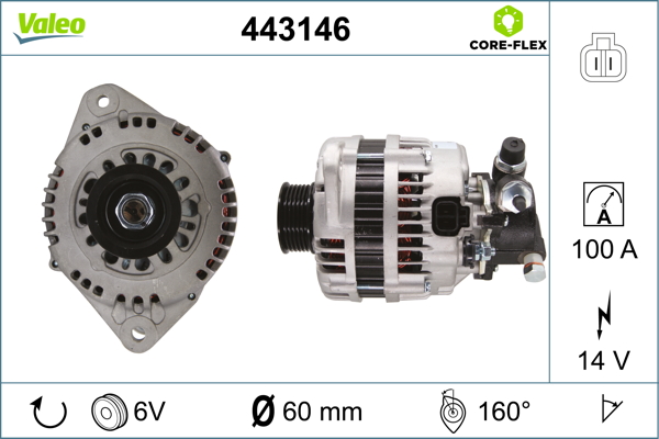 Alternator/Dynamo Valeo 443146