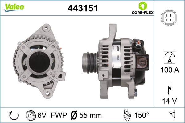 Alternator/Dynamo Valeo 443151