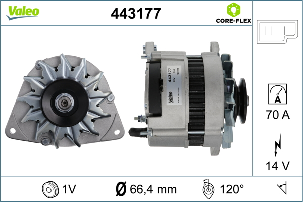 Alternator/Dynamo Valeo 443177