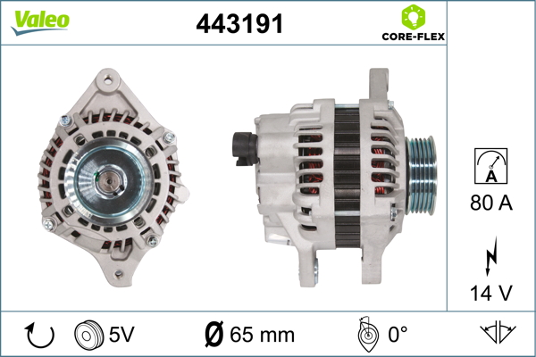 Alternator/Dynamo Valeo 443191