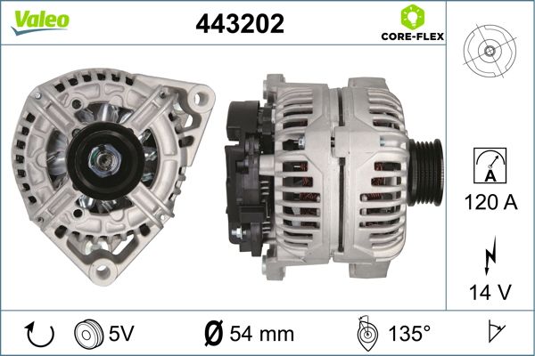 Alternator/Dynamo Valeo 443202