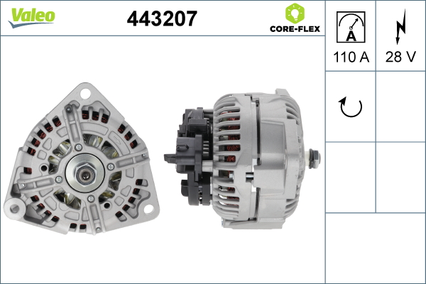 Alternator/Dynamo Valeo 443207