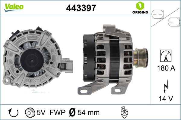 Alternator/Dynamo Valeo 443397