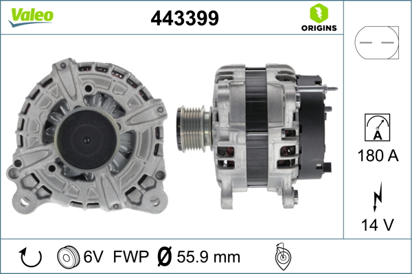 Alternator/Dynamo Valeo 443399