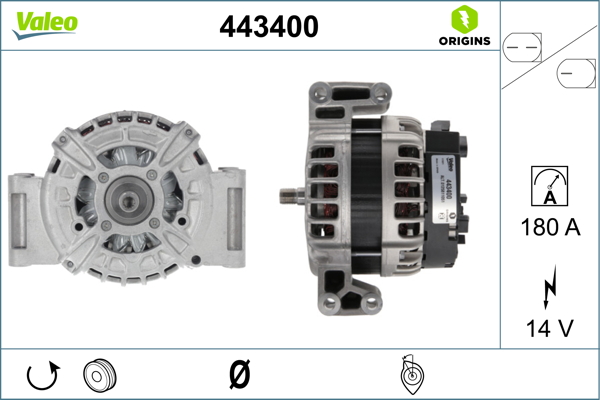 Alternator/Dynamo Valeo 443400