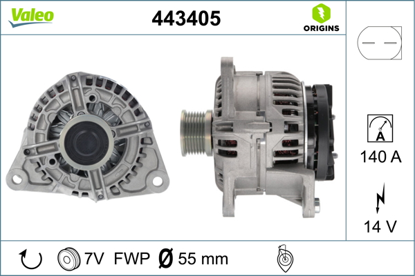 Alternator/Dynamo Valeo 443405