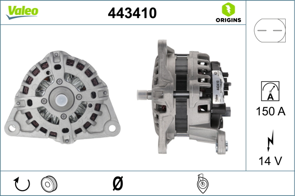 Alternator/Dynamo Valeo 443410