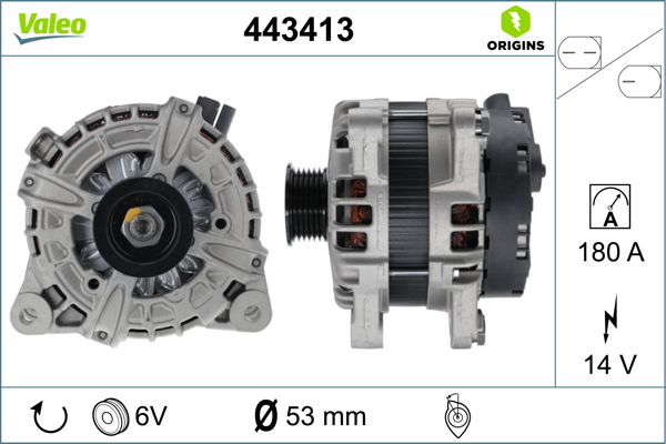 Alternator/Dynamo Valeo 443413