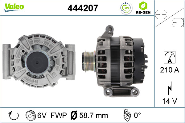 Alternator/Dynamo Valeo 444207