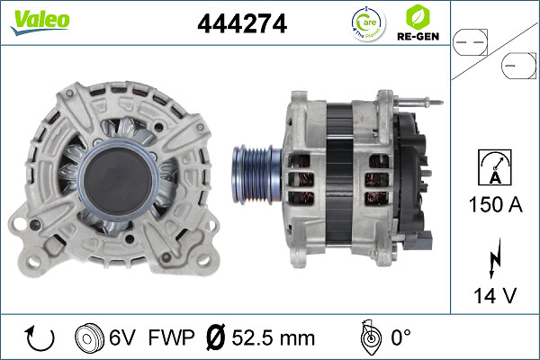 Alternator/Dynamo Valeo 444274