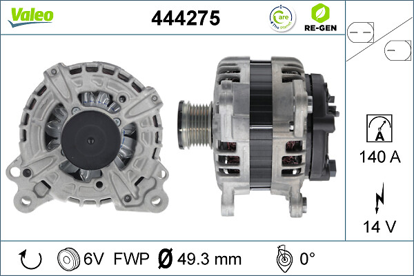 Alternator/Dynamo Valeo 444275