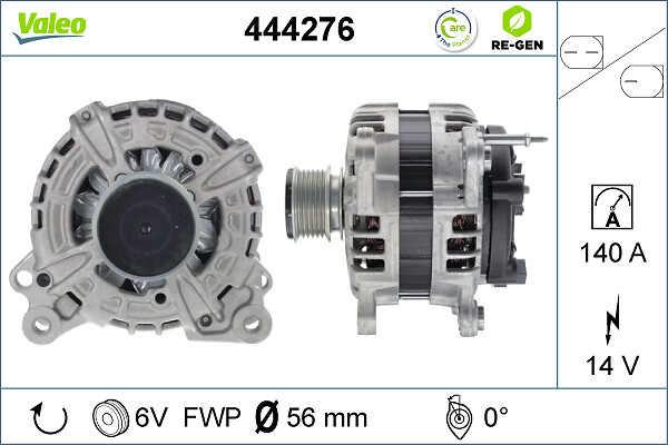 Alternator/Dynamo Valeo 444276