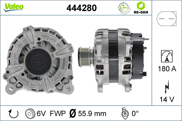 Alternator/Dynamo Valeo 444280