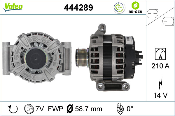 Alternator/Dynamo Valeo 444289