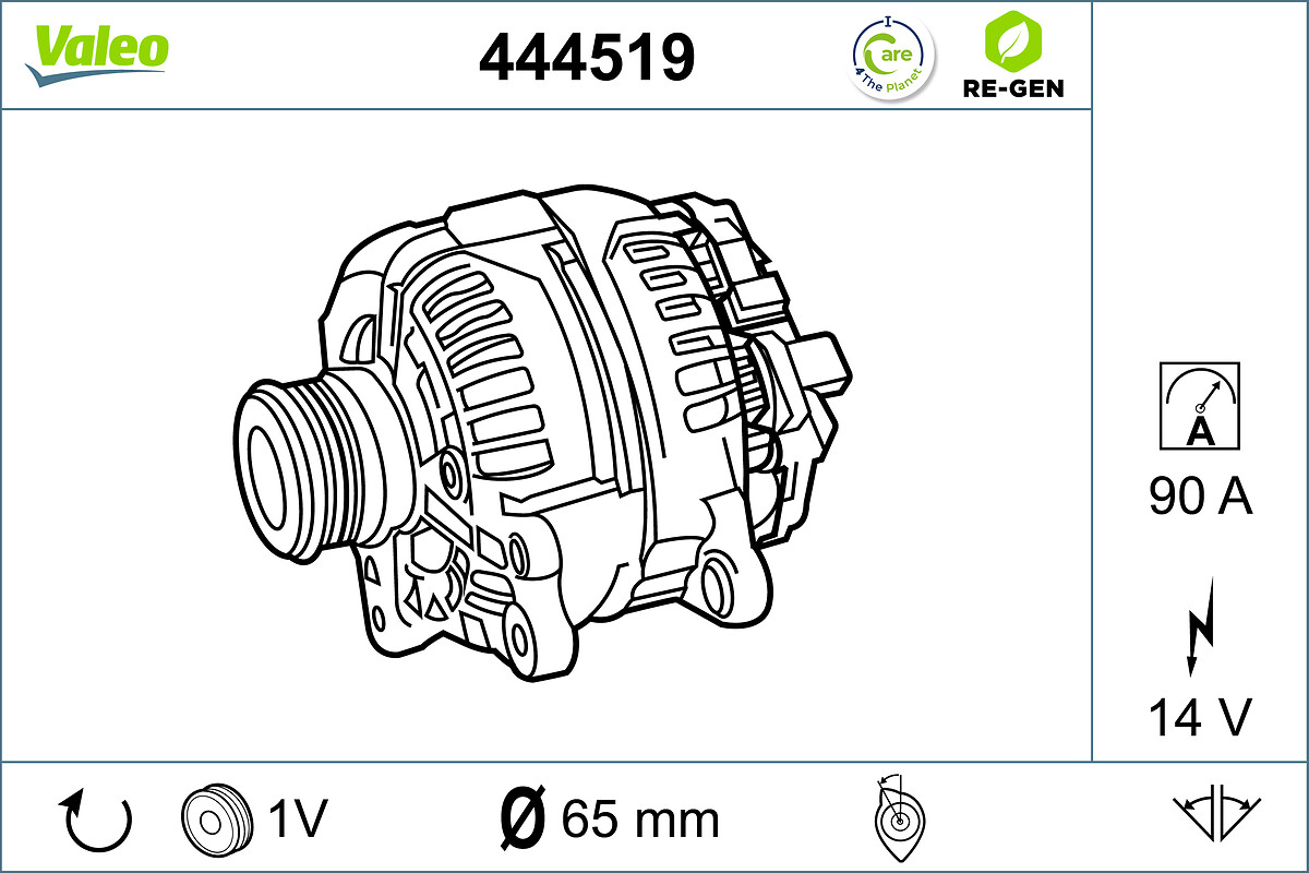 Alternator/Dynamo Valeo 444519