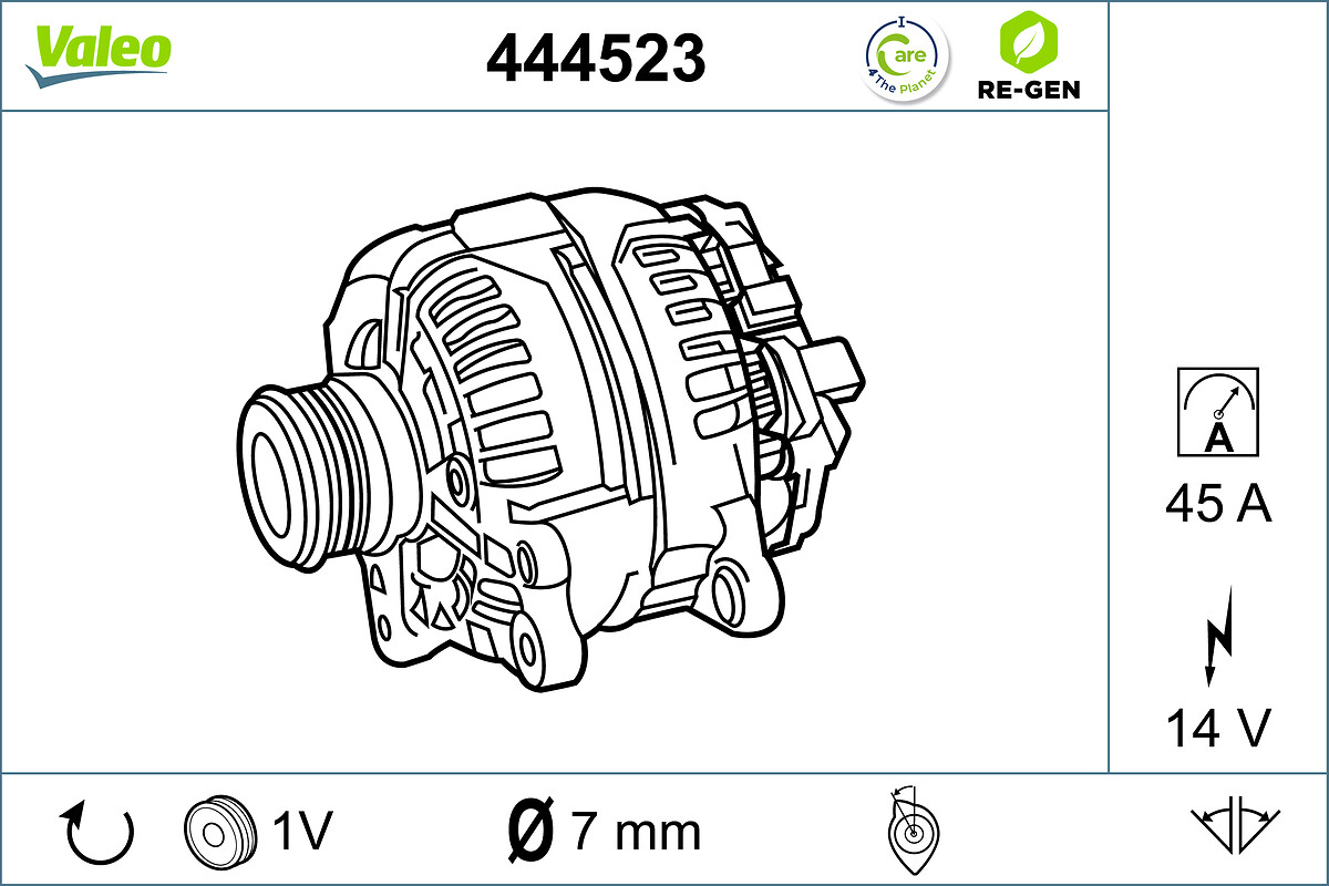 Alternator/Dynamo Valeo 444523