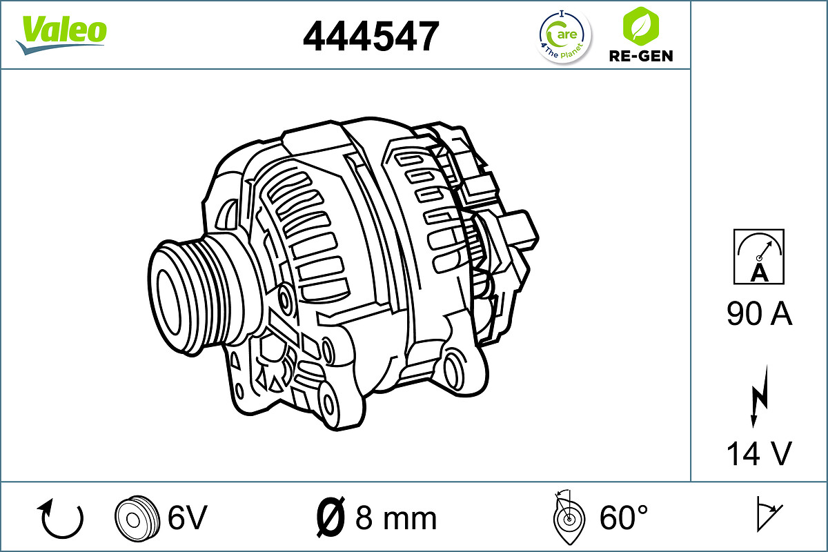 Alternator/Dynamo Valeo 444547