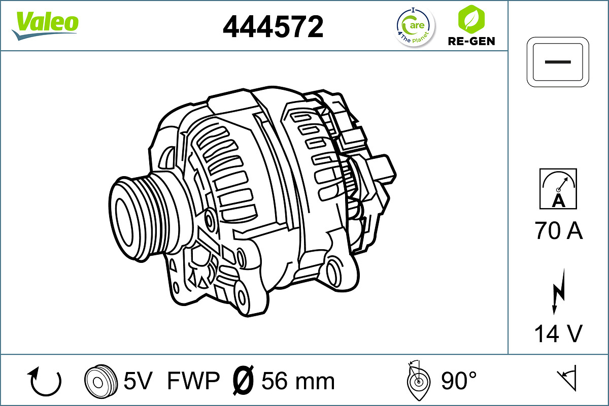 Alternator/Dynamo Valeo 444572