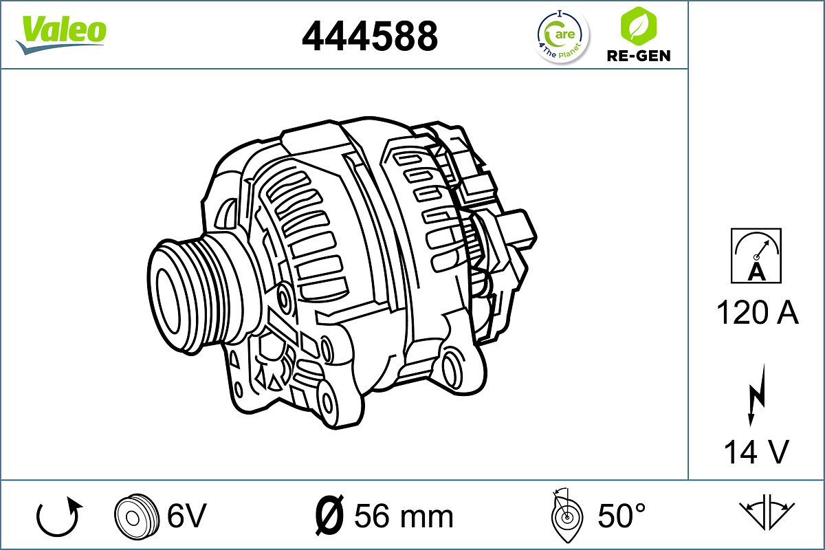 Alternator/Dynamo Valeo 444588