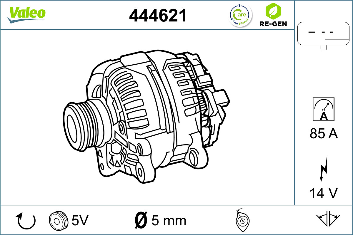 Alternator/Dynamo Valeo 444621