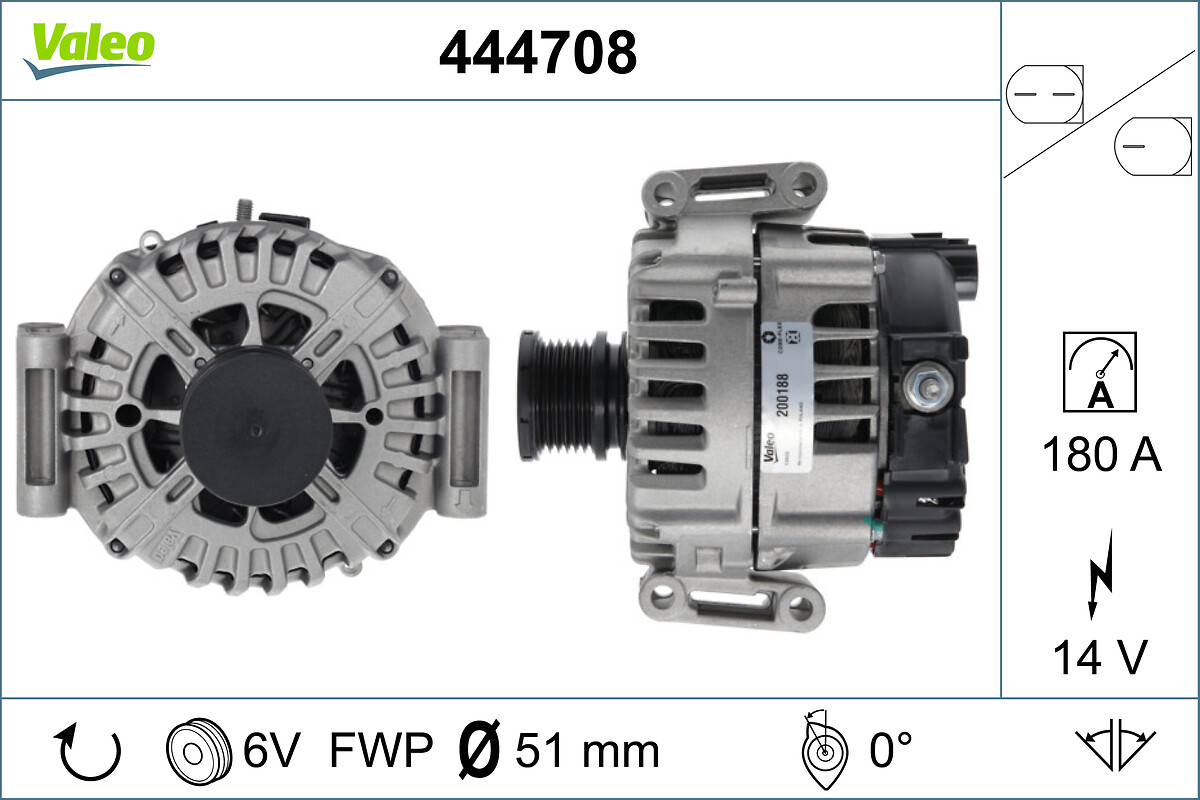 Alternator/Dynamo Valeo 444708