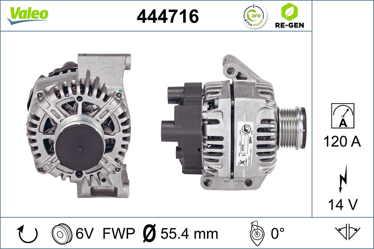 Alternator/Dynamo Valeo 444716