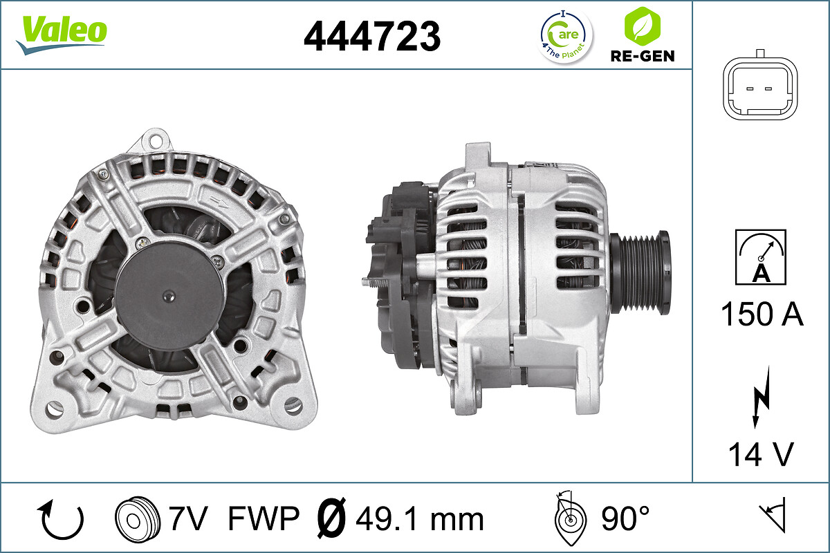 Alternator/Dynamo Valeo 444723