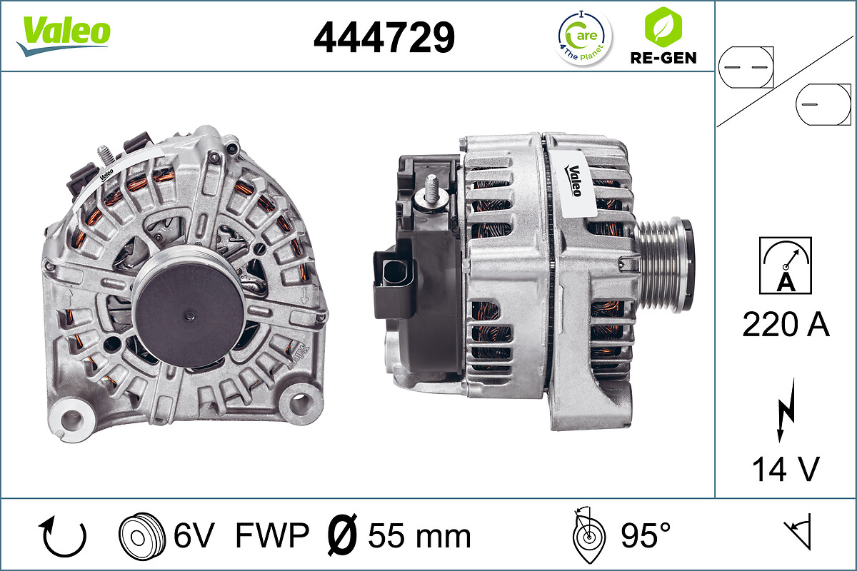 Alternator/Dynamo Valeo 444729