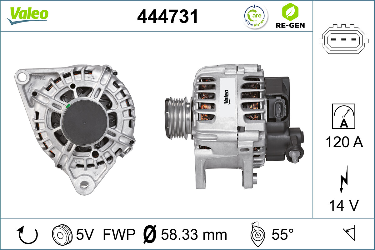 Alternator/Dynamo Valeo 444731
