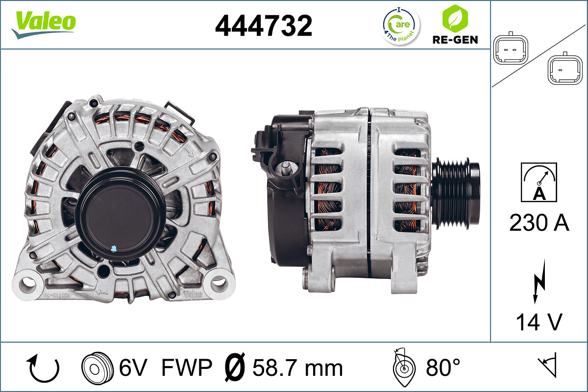 Alternator/Dynamo Valeo 444732