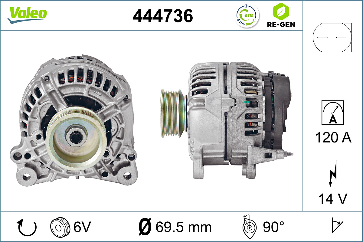 Alternator/Dynamo Valeo 444736