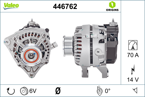 Alternator/Dynamo Valeo 446762